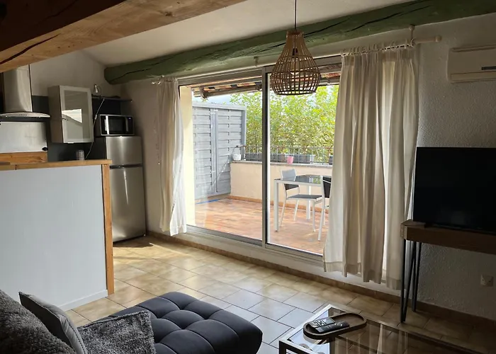 Duplex Lumineux Sur Gde Terrasse, Balneo Double, Parking Prive, Clim, Local Velos