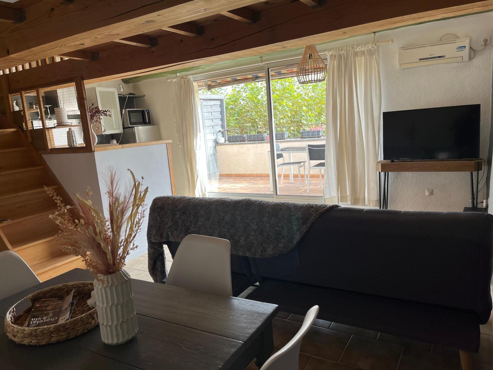 Duplex Lumineux Sur Gde Terrasse, Balneo Double, Parking Prive, Clim, Local Velos *